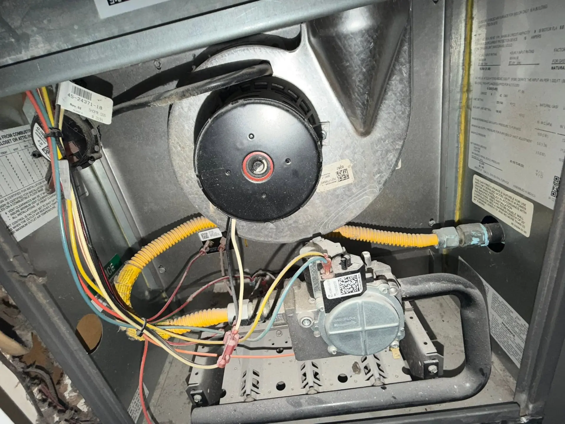 Furnace cleaning and maintenance performed by Redeemed HVAC