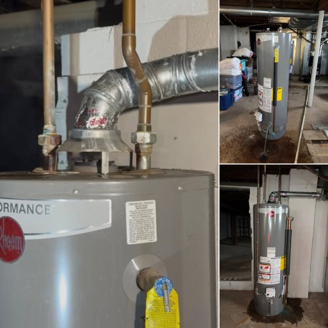 New water heater installation